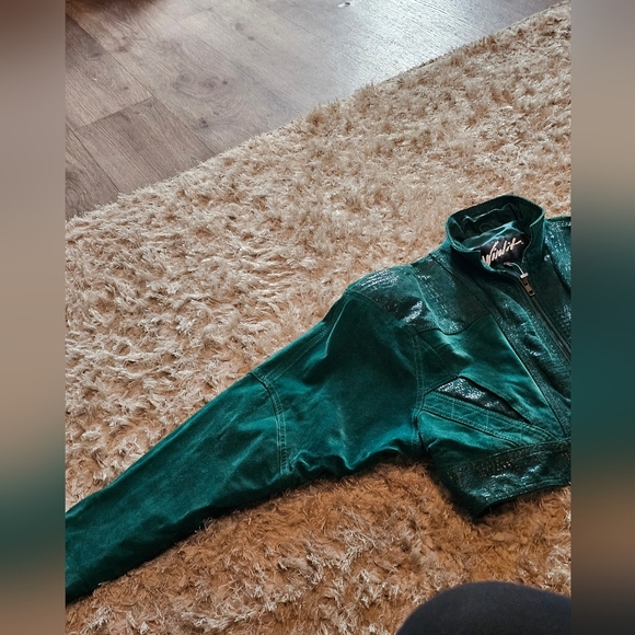 Vintage cropped motorcycle jacket WINLIT - Picture 4 of 9